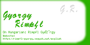 gyorgy rimpfl business card